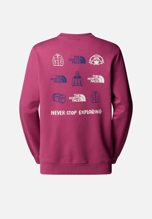 The North Face - W Outdoor Graphic Crew - Berry