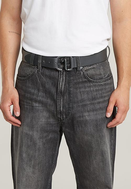 G-STAR - Vintage Buckle Belt - Black Metal/Black