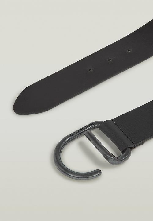 G-STAR - Vintage Buckle Belt - Black Metal/Black