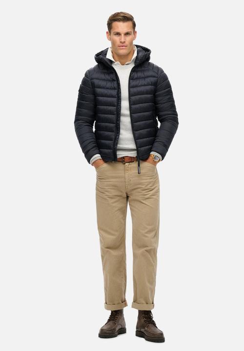 Superdry. - Hooded fuji sport padded jkt - eclipse navy