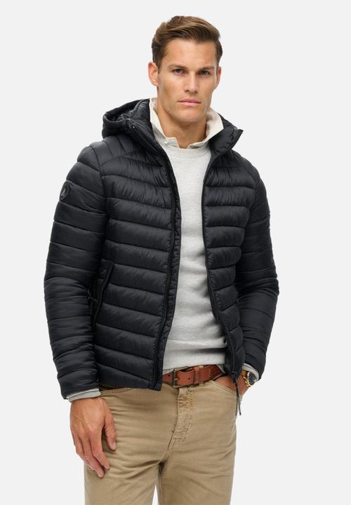 Superdry. - Hooded fuji sport padded jkt - eclipse navy