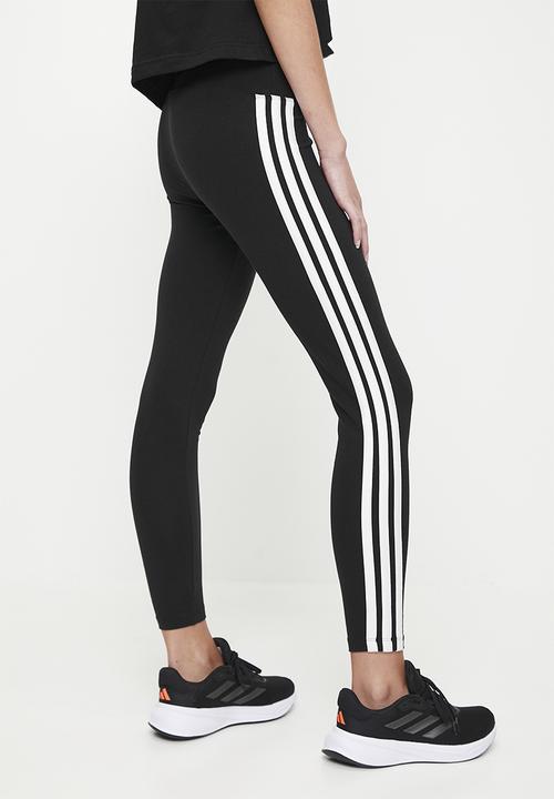 adidas Performance - Tri bar 3 Stripe legging - Black/White