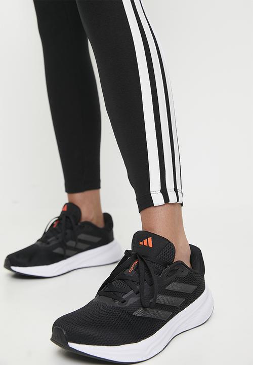adidas Performance - Tri bar 3 Stripe legging - Black/White