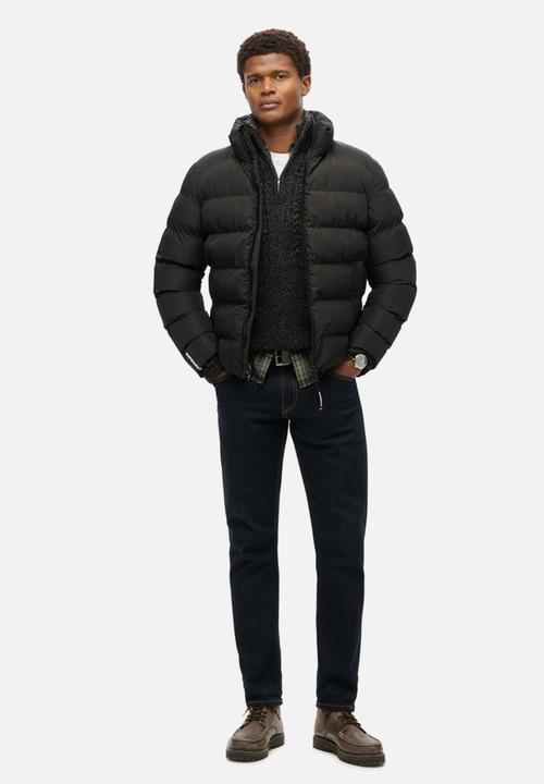 Superdry. - Sports puffer jacket - black