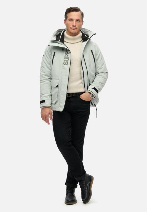 Superdry. - Hood ultimate emb windbreaker - puritan grey	