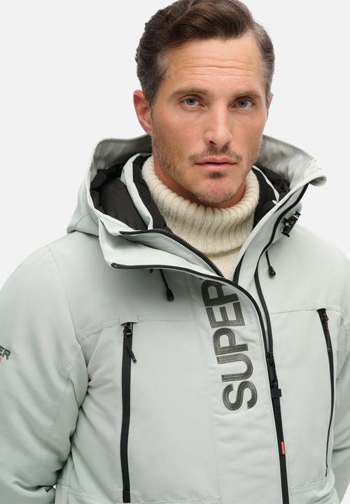 Superdry. - Hood ultimate emb windbreaker - puritan grey	