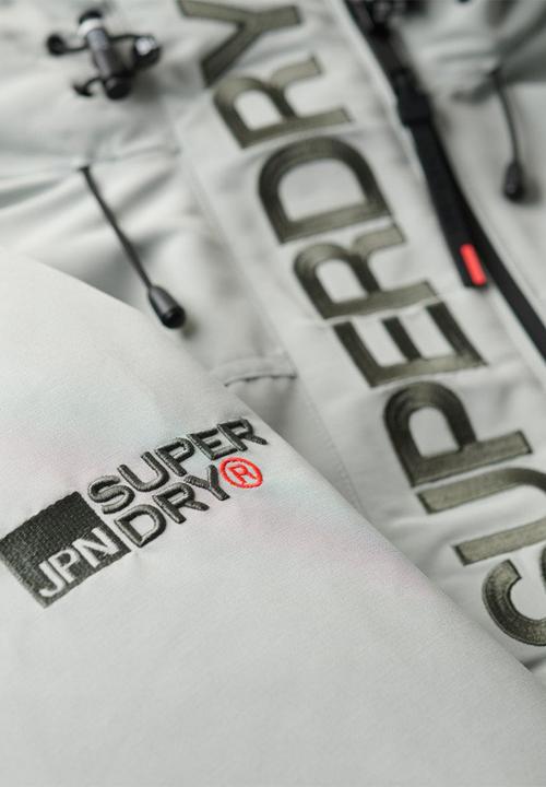 Superdry. - Hood ultimate emb windbreaker - puritan grey	