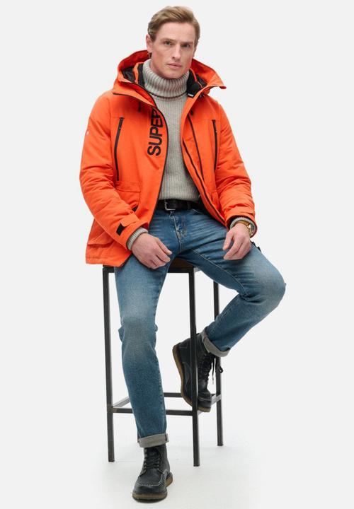 Superdry. - Hood ultimate emb windbreaker - flame orange