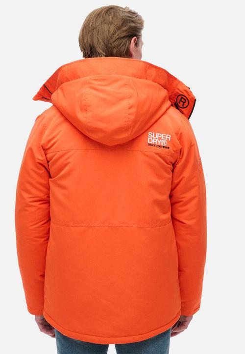 Superdry. - Hood ultimate emb windbreaker - flame orange