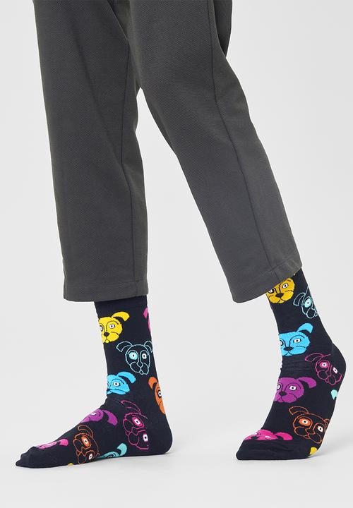 Happy Socks - Dog Sock - Black