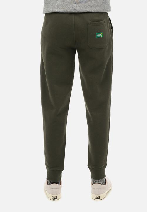 Superdry. - Essential logo jogger - dark grey green