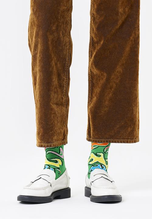 Happy Socks - Flames Sock - Green