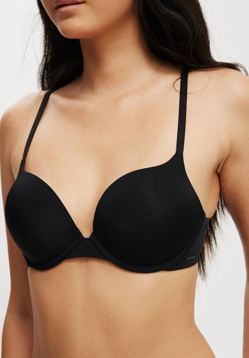 Cotton On - Ultimate Comfort Push Up2 T-shirt Bra - Black
