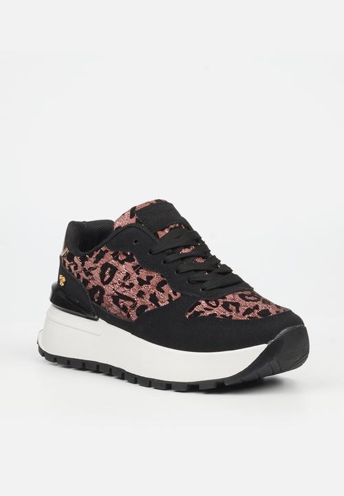 Butterfly Feet - Rio 4 Sneaker - Rose Gold & Black
