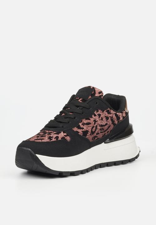 Butterfly Feet - Rio 4 Sneaker - Rose Gold & Black