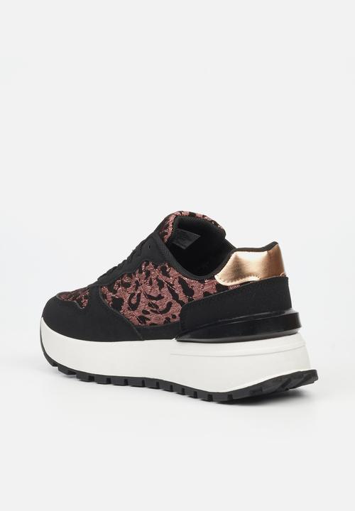 Butterfly Feet - Rio 4 Sneaker - Rose Gold & Black