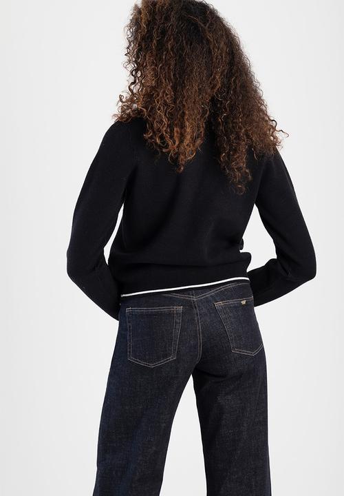 SISSY BOY - MARIANNA: Logo Knit Sweater - Black
