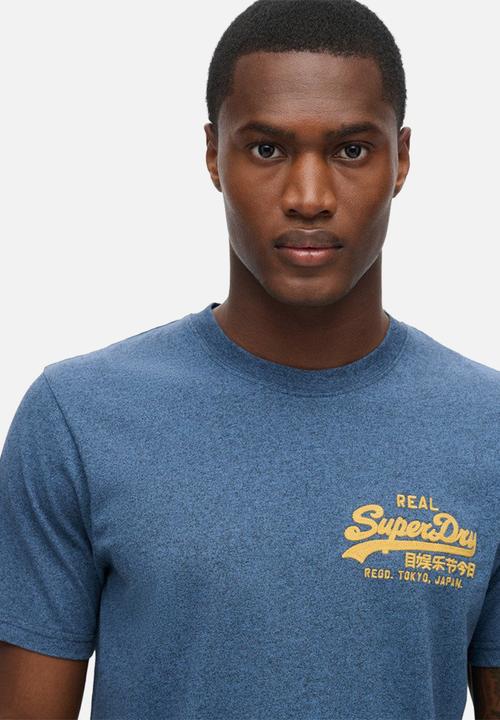 Superdry. - Classic VL graphic T-shirt - Airborne Navy Jaspe Marl