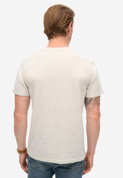 Superdry. - Classic VL graphicT-shirt - Oat Cream Marl