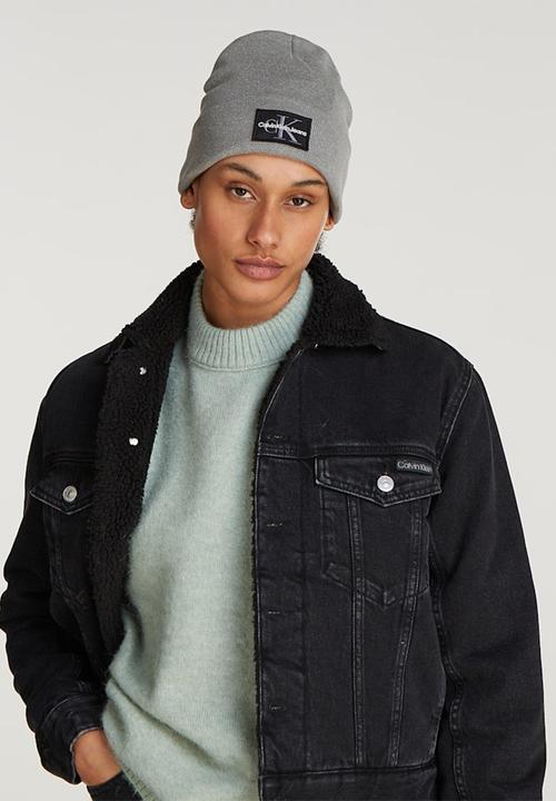 Calvin Klein - Inst patch beanie-grey heather