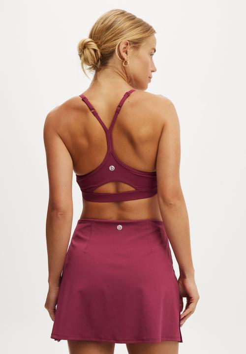 Cotton On - 365 Keyhole Crop - Sangria