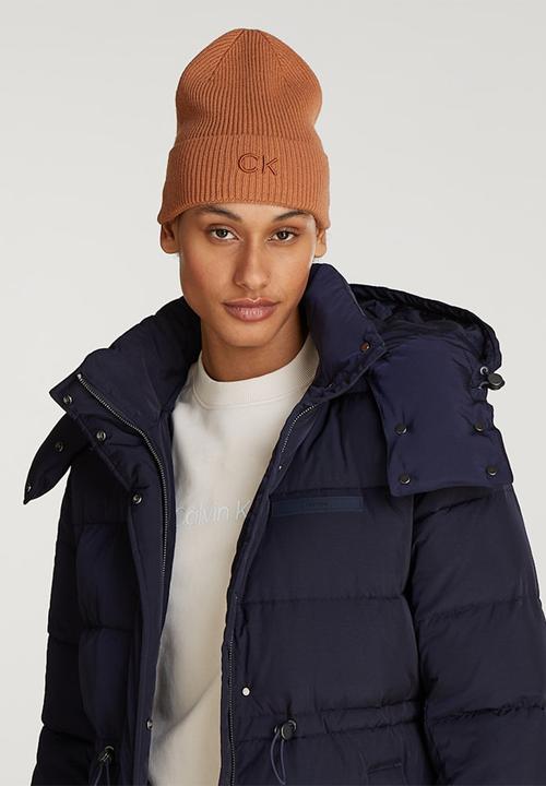 Calvin Klein - Ck embroidery fine rib beanie-lion