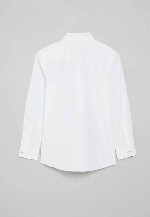 POLO - Boys nicholas long sleeve shirt - white