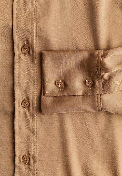 H&M - Shirt - dark beige