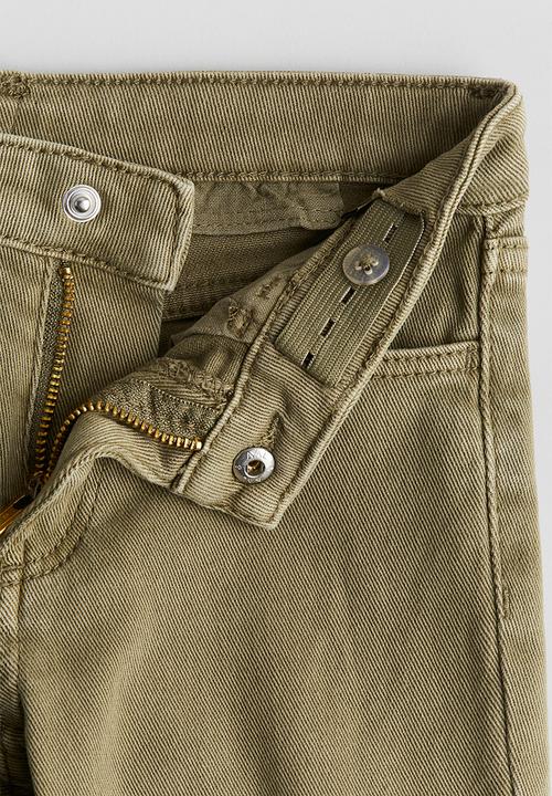 H&M - Bootcut cargo jeans -  khaki green