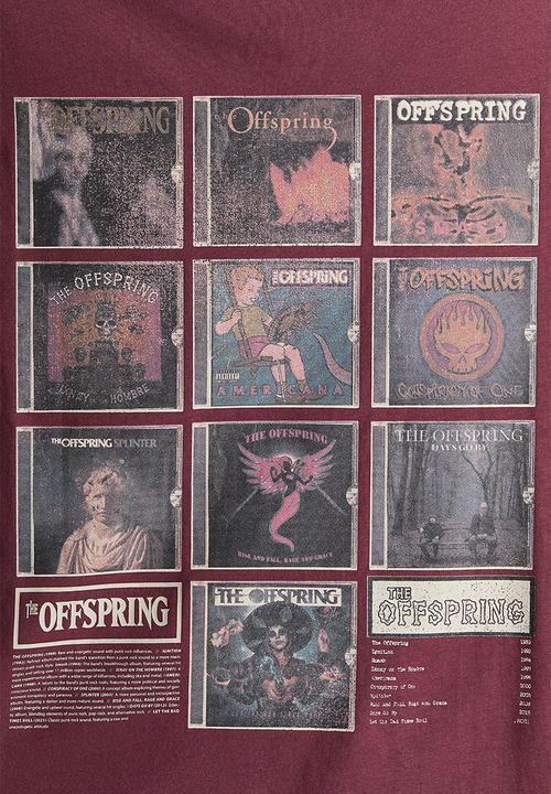 H&M - Oversized printed T-shirt - dark pink the offspring