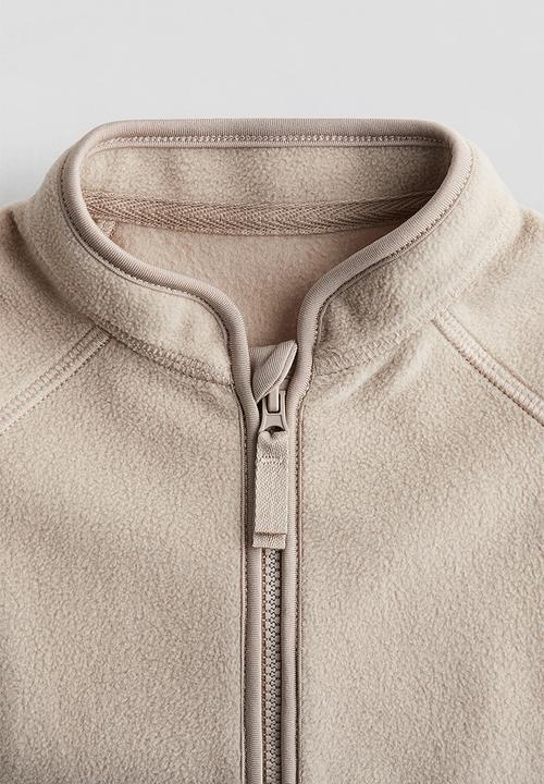 H&M - Fleece jacket - light beige