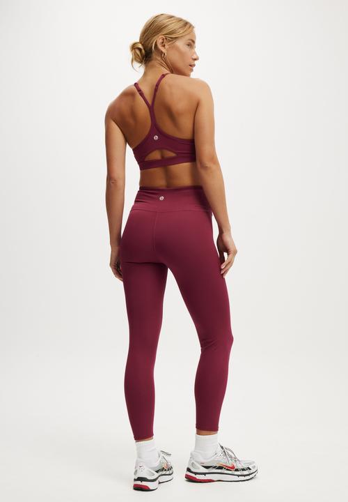 Cotton On - Bondi Everyday 7/8 Tight - Sangria