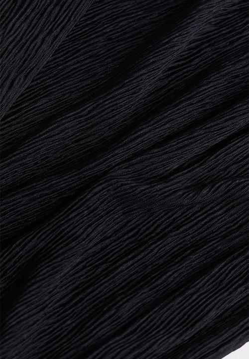 H&M - Crinkled trousers - black