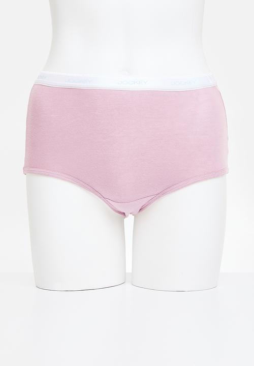 Jockey - Plus 3 pack plain full brief - multi