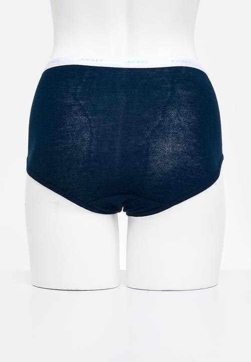 Jockey - Plus 3 pack plain full brief - multi