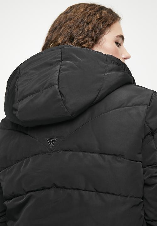GUESS - Emelie Reversible Puffer - Zebra Skin Print