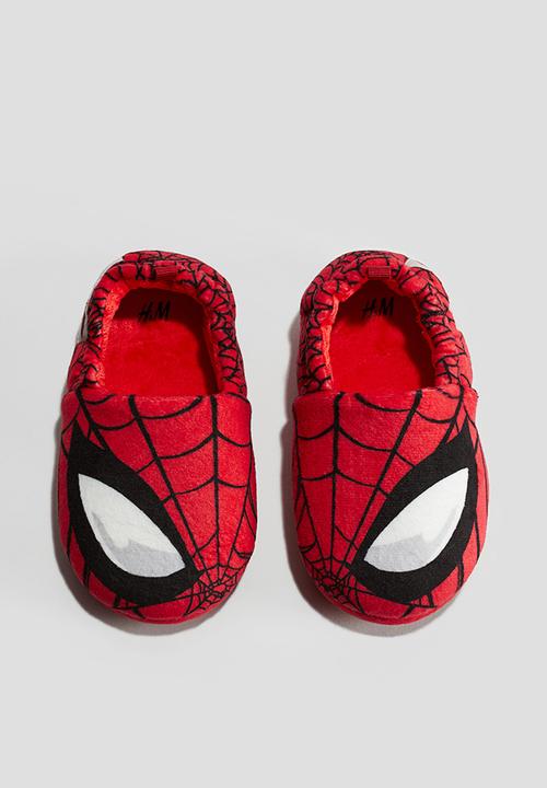H&M - Soft appliquéd slippers - red spider-man