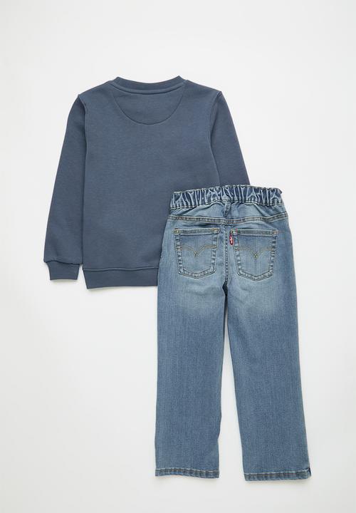 Levi’s® - Lvb mountain crew  & pant set - vintage indigo