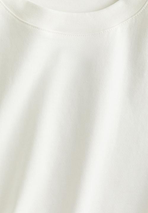 H&M - Boxy cotton T-shirt - white