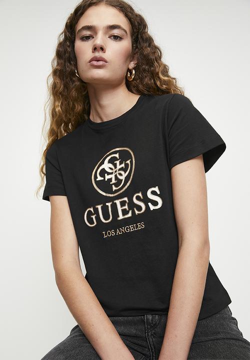GUESS - Stacie short sleeve T-shirt - jet black a996