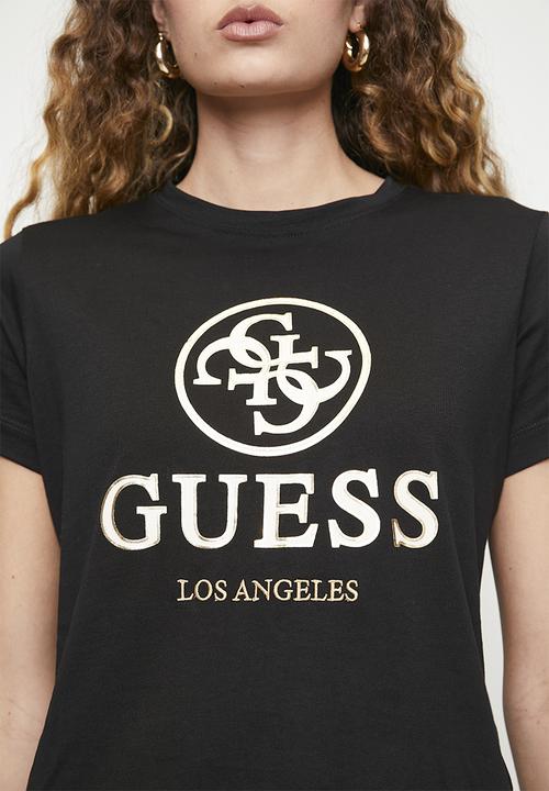 GUESS - Stacie short sleeve T-shirt - jet black a996