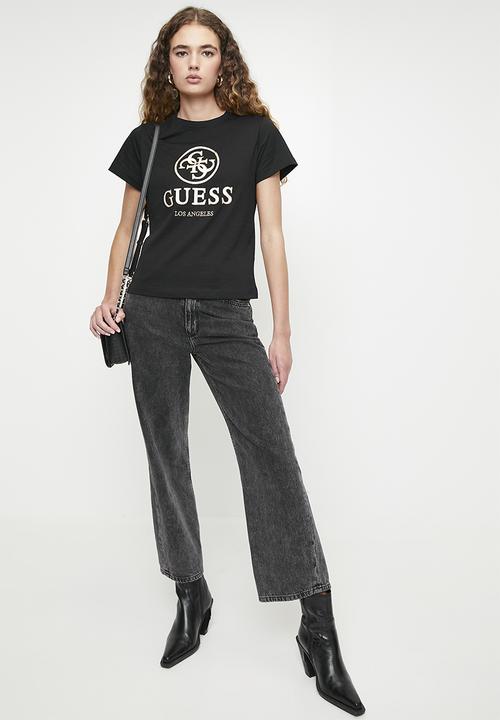 GUESS - Stacie short sleeve T-shirt - jet black a996