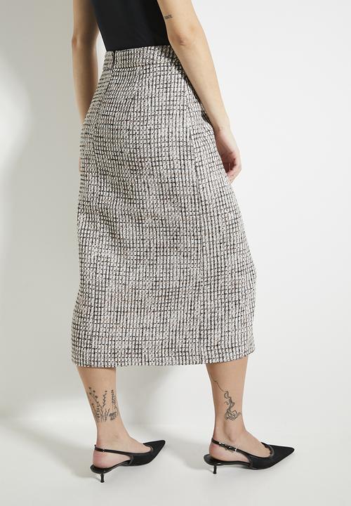 POLO - Wmn mila boucle skirt - black