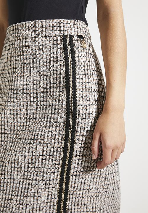 POLO - Wmn mila boucle skirt - black