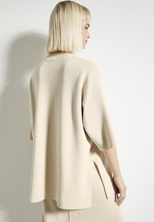 POLO - Wmn tiffany knitted top - sand