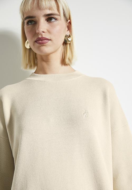 POLO - Wmn tiffany knitted top - sand