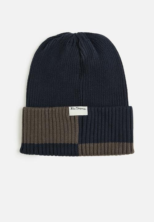 Ben Sherman - BS Col Block Beanie - Navy/Charcoal