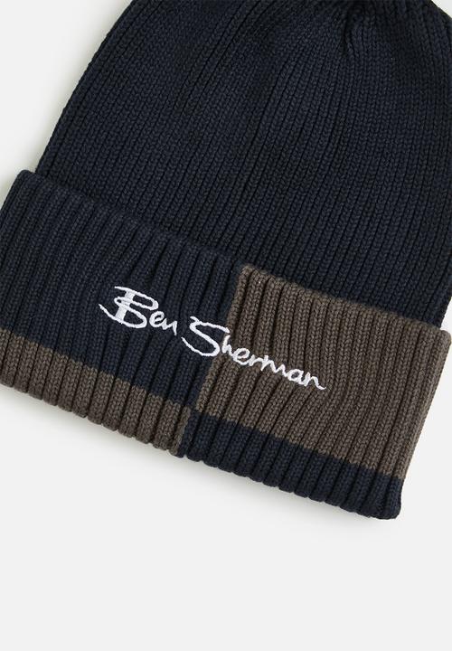 Ben Sherman - BS Col Block Beanie - Navy/Charcoal