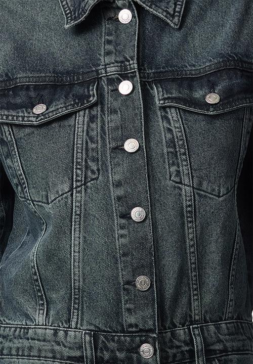Trendyol - Midi denim shirt dress - dark blue 