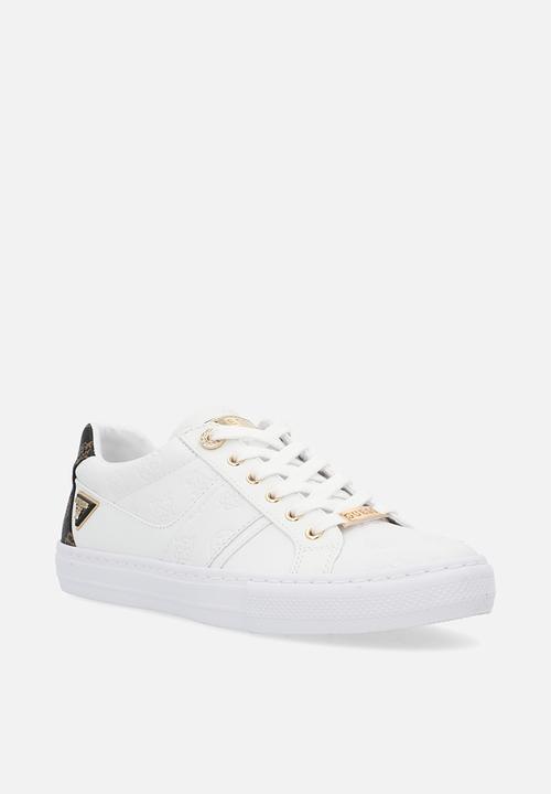 GUESS - Liteit monogram sneaker - white/brown